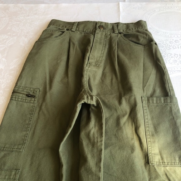 Forever 21 High-Rise Army Green Cargo Utility Joggers Pants Women’s Size M - Picture 16 of 16